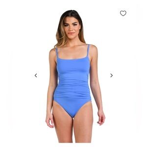 La Blanca Women’s One-Piece Swimsuit Size 12 Large Blue